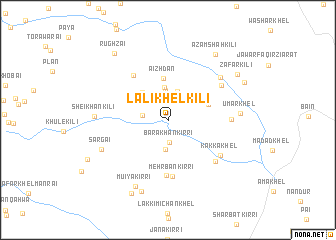 map of Lāli Khel Kili