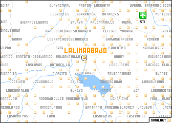 map of La Lima Abajo