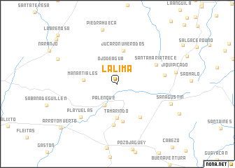 map of La Lima