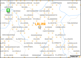 map of La Lima