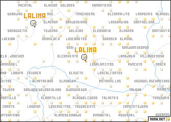 map of La Lima