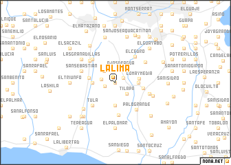 map of La Lima