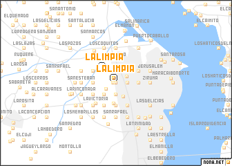 map of La Limpia