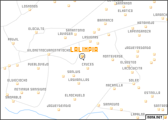 map of La Limpia