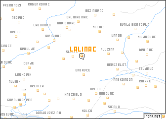 map of Lalinac
