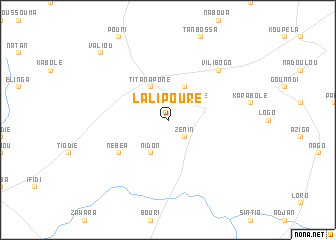 map of Lalipouré