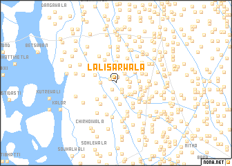 map of Lāl Isarwāla