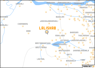 map of Lāl Ishāb