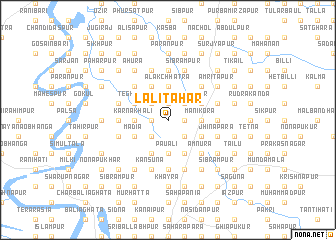 map of Lalitāhār