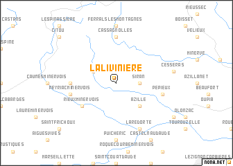 map of La Livinière