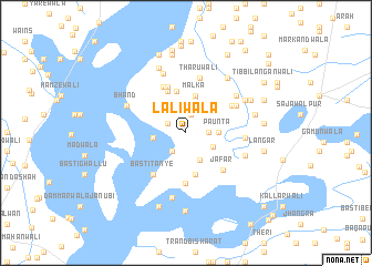 map of Lālīwāla