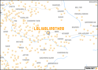 map of Lāliwāli Pathra