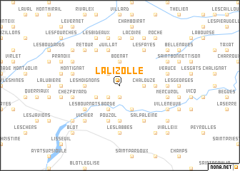 map of Lalizolle