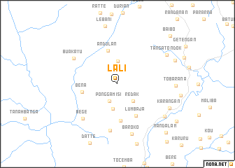 map of Lali