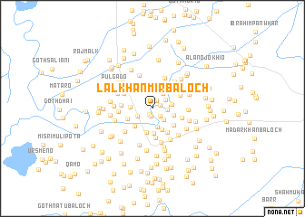 map of Lāl Khān Mīr Baloch