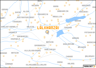 map of Lāl Khānzai