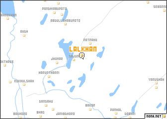 map of Lāl Khān