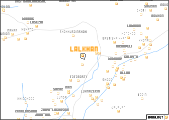 map of Lāl Khān