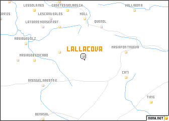 map of La Llácova