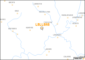map of La Llama