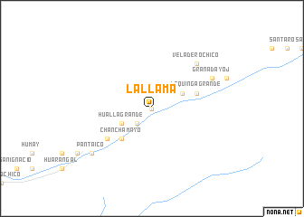 map of La Llama
