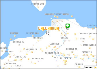 map of La Llanada