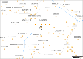 map of La Llanada