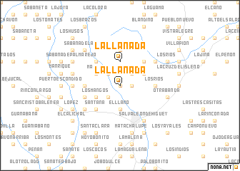 map of La Llanada