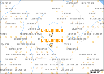 map of La Llanada