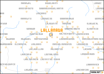 map of La Llanada