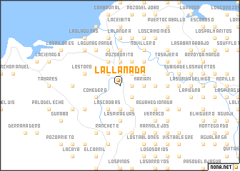 map of La Llanada