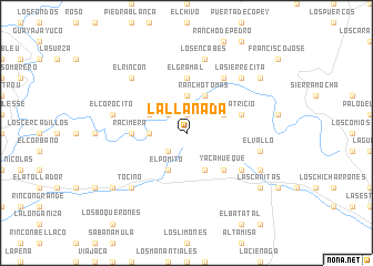 map of La Llanada