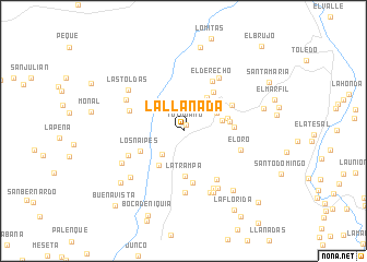 map of La Llanada