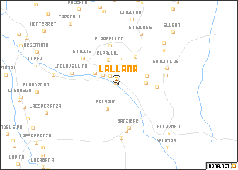 map of La Llana