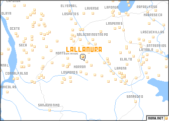 map of La Llanura