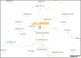 map of La Llapera