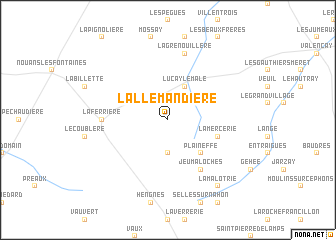 map of LʼAllemandière