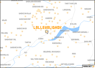 map of Lallewāli Dhok