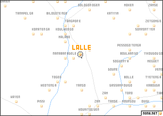 map of Lallé