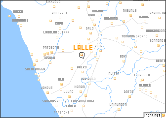 map of Lalle