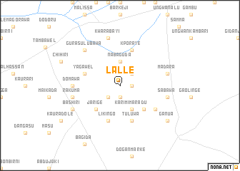 map of Lalle