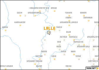 map of Lalle