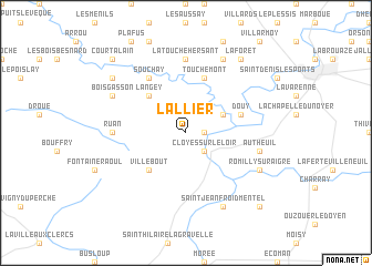 map of LʼAllier