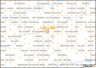 map of Lalling