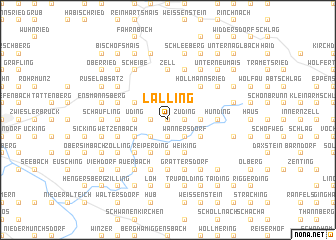 map of Lalling