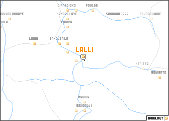 map of Lalli