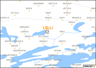 map of Lalli