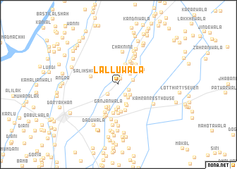 map of Lalluwāla