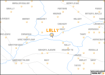 map of Lally