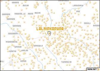 map of Lāl Mīr Korūna